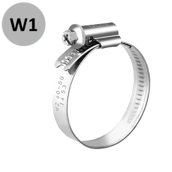 Gemi Fascetta Stringitubo Banda Piena in Acciaio INOX Aisi 430 (W2) - GEMI